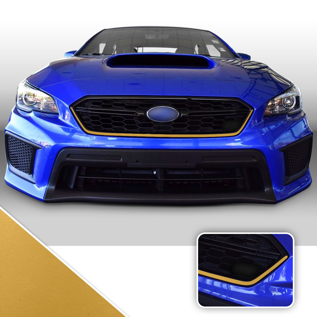 Front Grille Pinstripe Vinyl Decal Overlay Wrap Trim Compatible with and Fits WRX STi 2018-2020