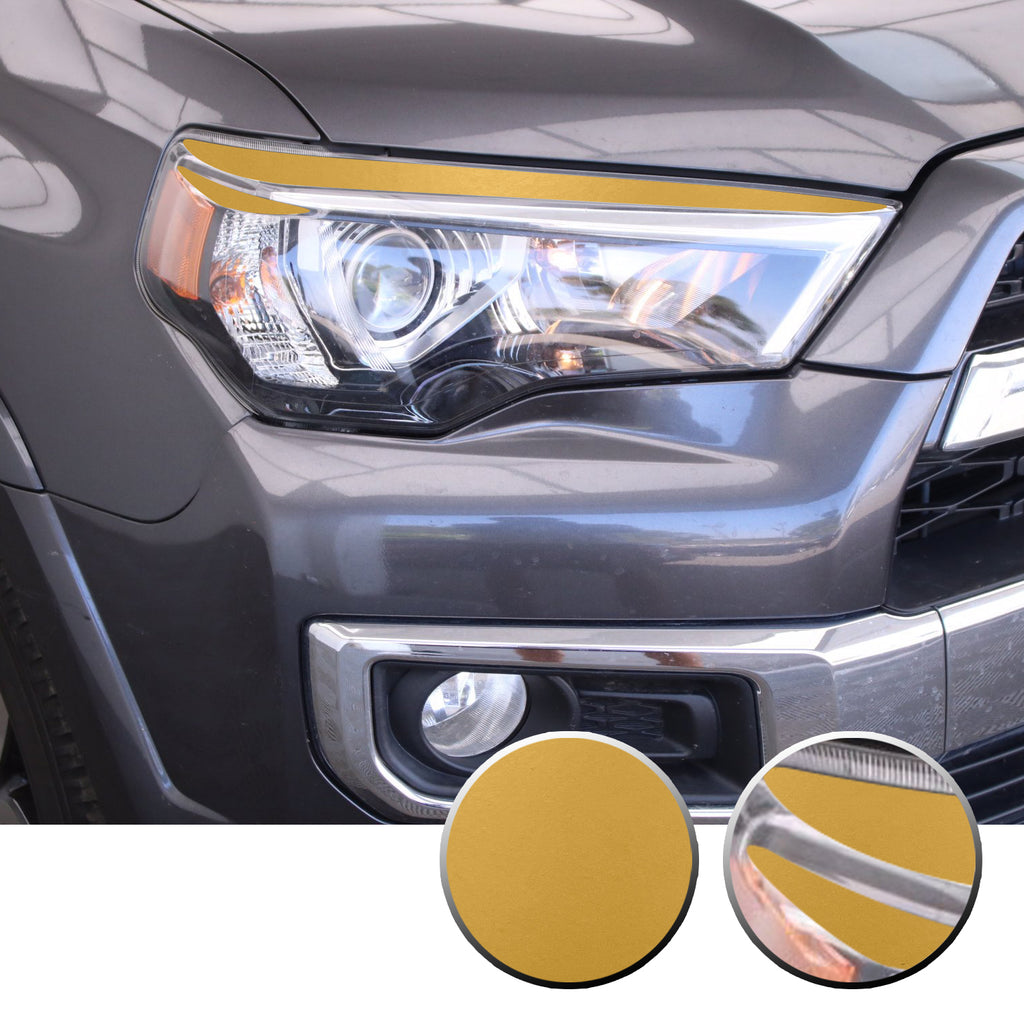 Headlight Eyelid Eyebrow Graphic Vinyl Decal Compatible with Toyota 4Runner 2010-2017