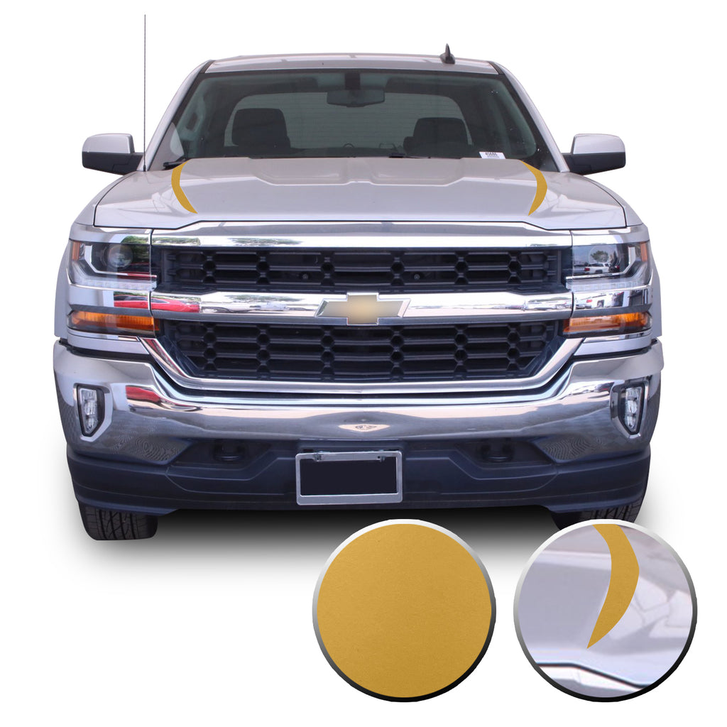 Hood Spears Graphic Overlay Vinyl Decal Wrap Compatible with Silverado 1500 2016-2018