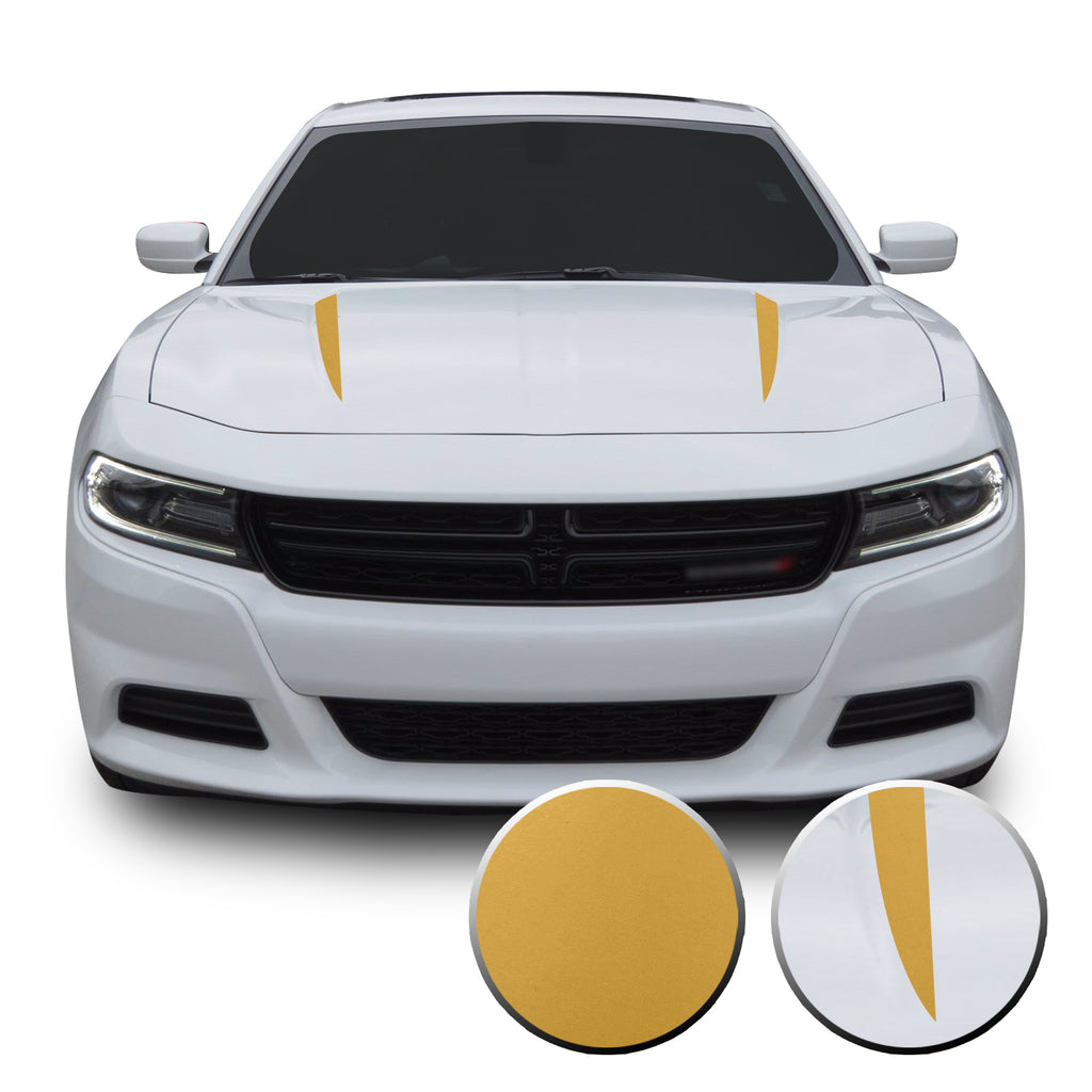 Hood Spears Racing Trim Vinyl Decal Compatible with Dodge Charger 2015 - 2020