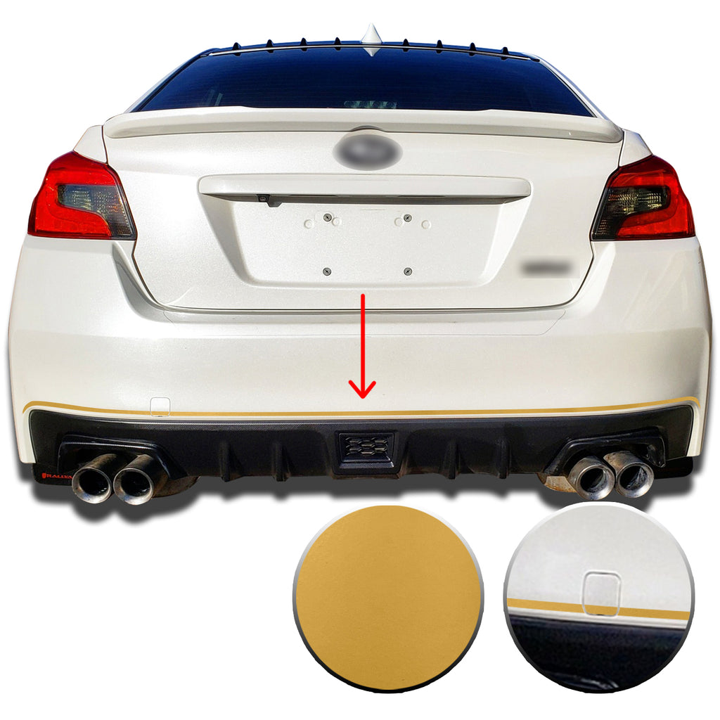Rear Bumper Pin Decal Overlay Wrap Compatible with and Fits WRX STi Subaru 2015-2019