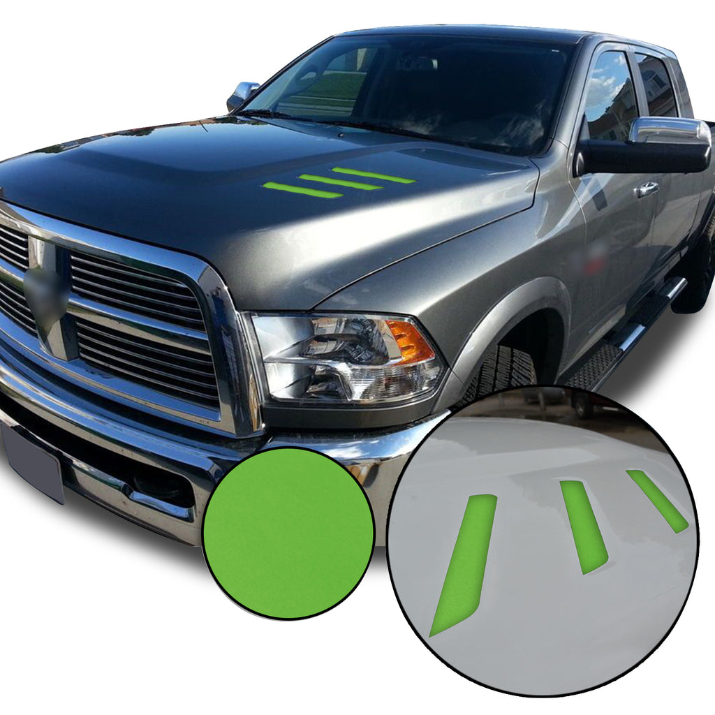 Front Hood Grille Stripe Insert Overlay Vinyl Decal Compatible with and Fits Dodge Ram 2010-2018