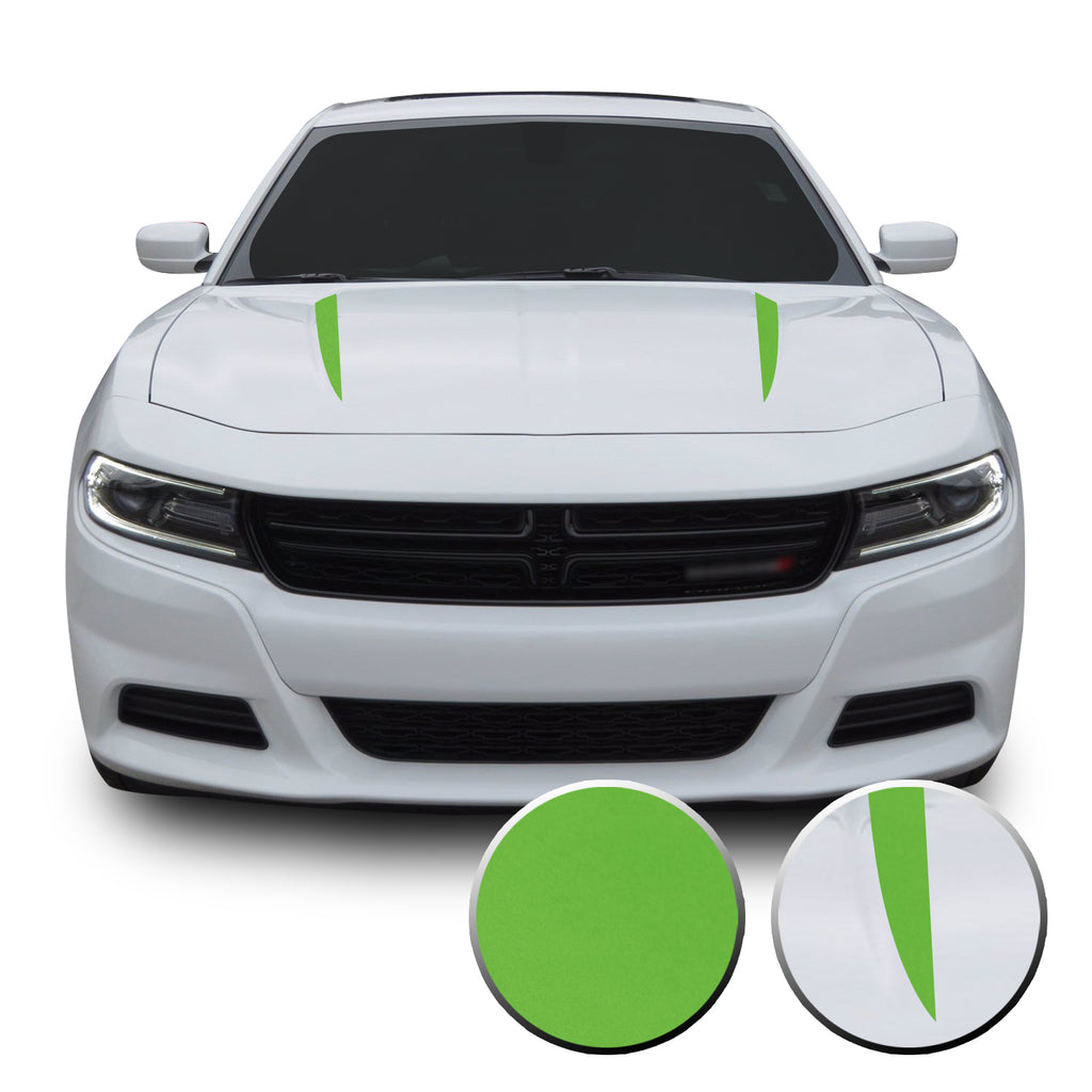 Hood Spears Racing Trim Vinyl Decal Compatible with Dodge Charger 2015 - 2020