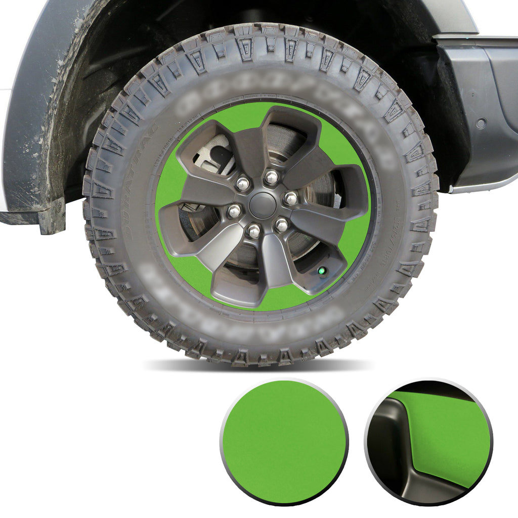 Full Wheel Overlay Rim Accent Vinyl Decal Wrap Compatible with Ram Rebel 2018+