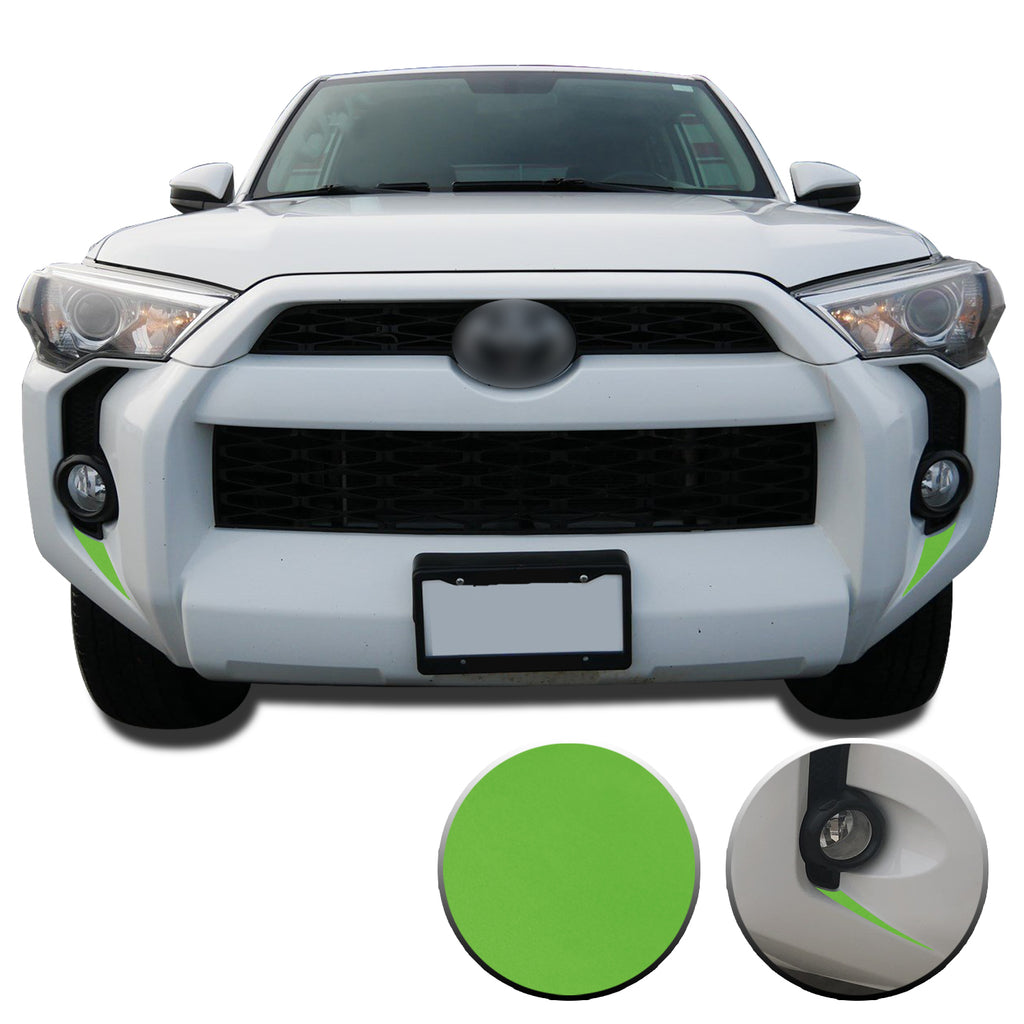 Fog Light Bezel Fangs Vinyl Wrap Overlay Kit Compatible with and Fits 4Runner 2014-2020