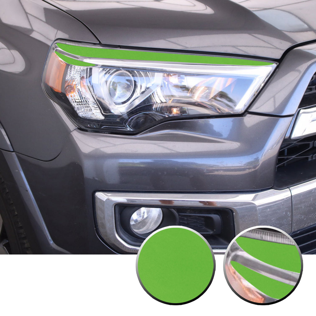 Headlight Eyelid Eyebrow Graphic Vinyl Decal Compatible with Toyota 4Runner 2010-2017