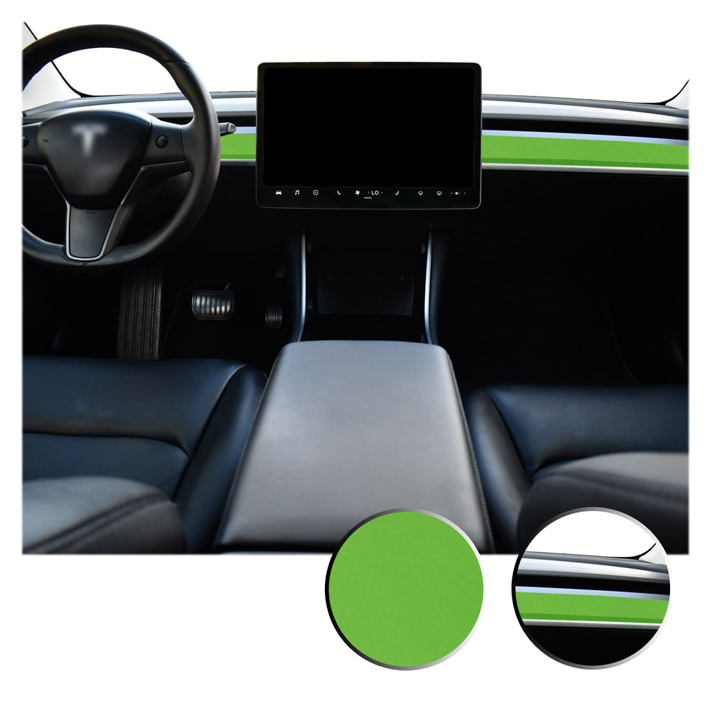 Dashboard Overlay Decal Trim Kit Compatible with and Fits Tesla Model 3 2017-2020