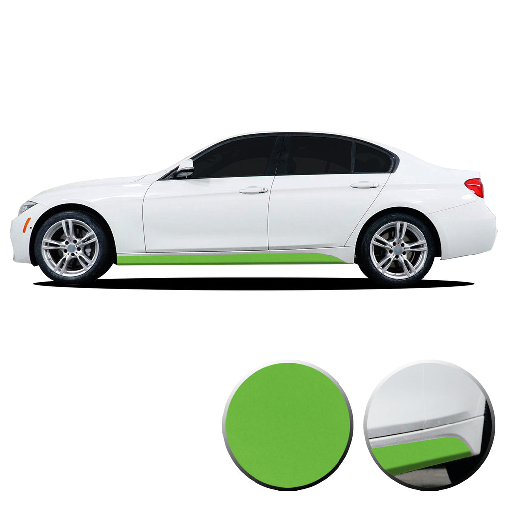 Lower Panel Side Skirt Accent Vinyl Overlay Compatible with BMW 3 Series F30 F31 E90 E91 2007-2019