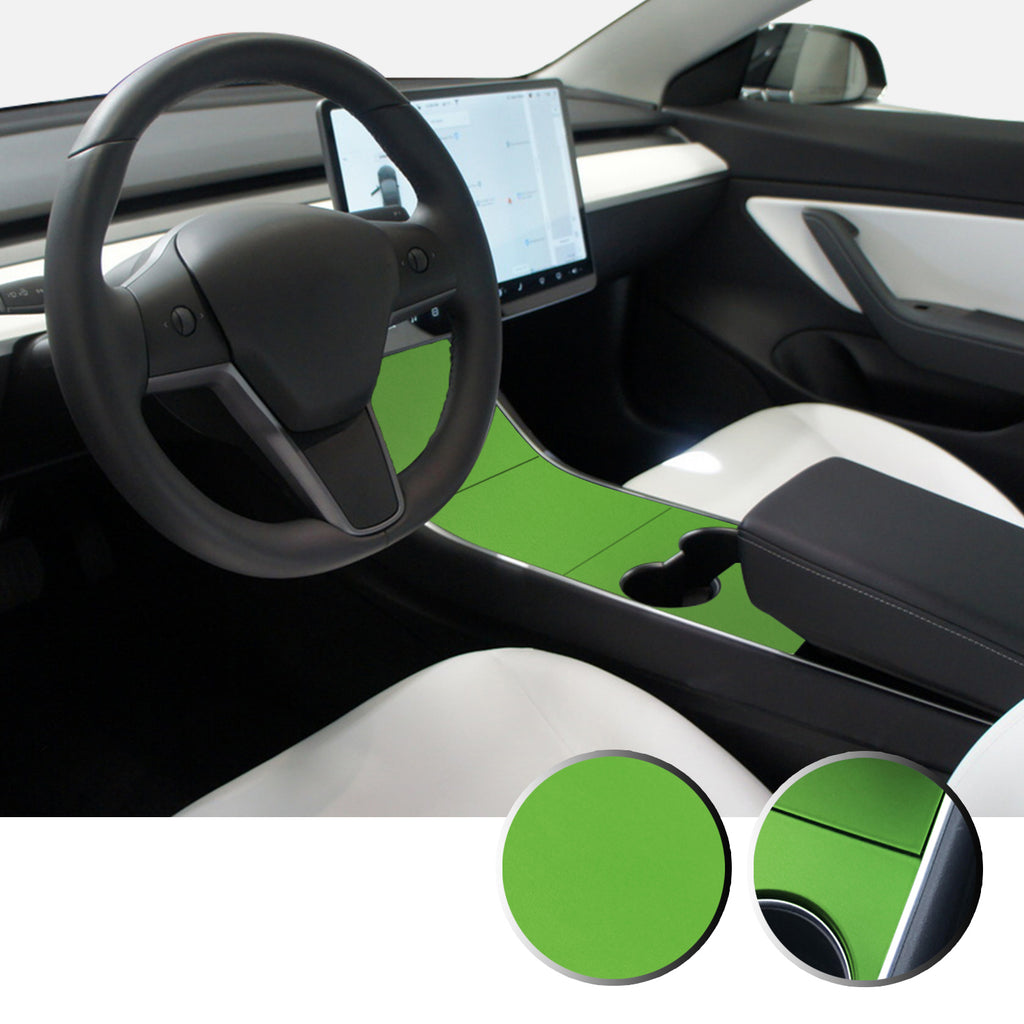 Center Console Vinyl Decal Overlay Trim Wrap Compatible with and Fits Model 3 2017-2020