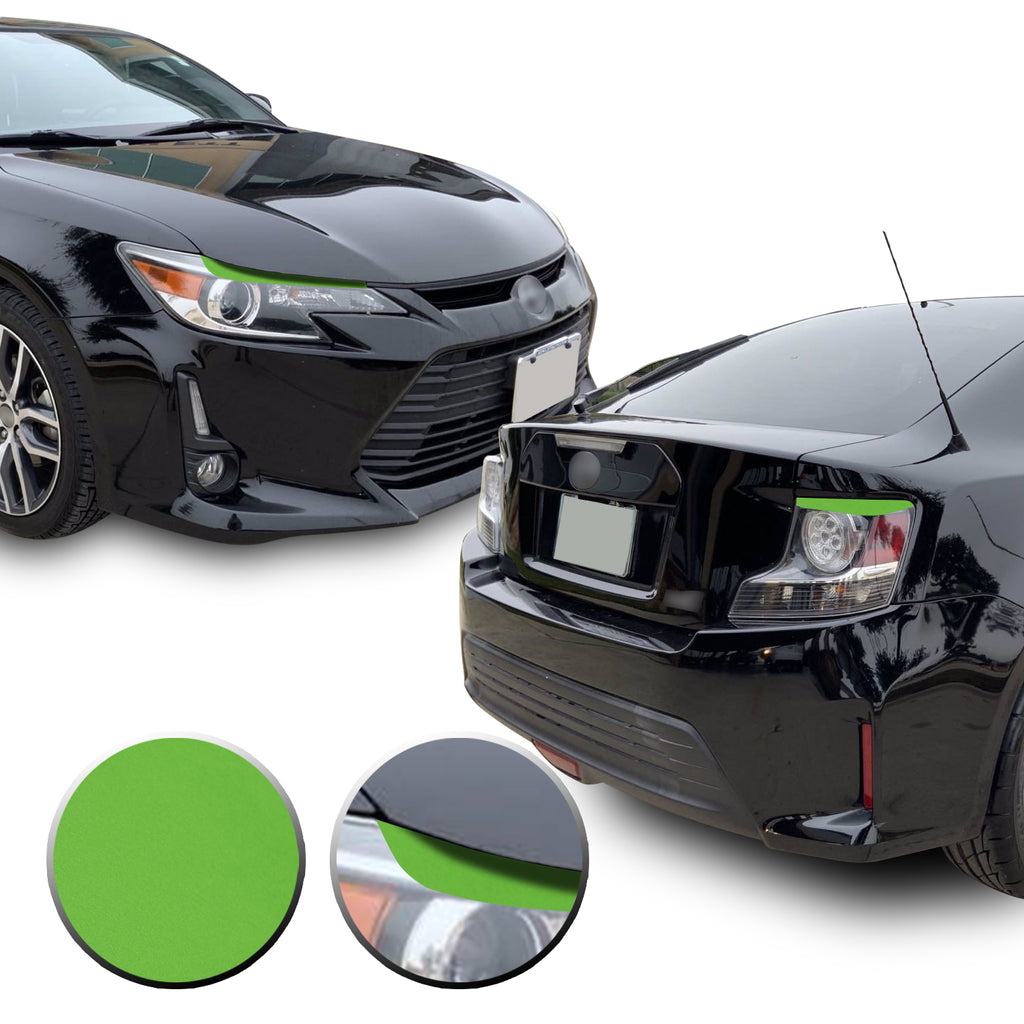 Headlight & Tail Light Eyelid Eyebrow Overlay Vinyl Decal Compatible with Scion tC 2014-2016