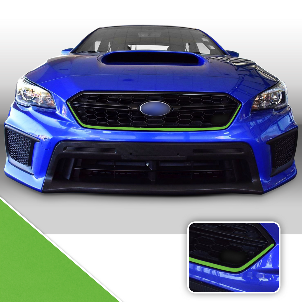 Front Grille Pinstripe Vinyl Decal Overlay Wrap Trim Compatible with and Fits WRX STi 2018-2020