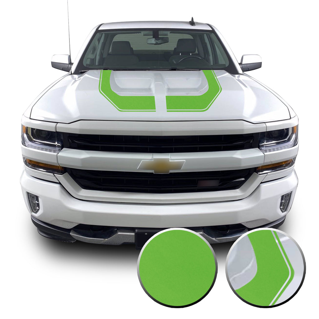 Rally Edition Style Hood Decal for 2016-2018 Z71 Chevrolet Silverado 1500