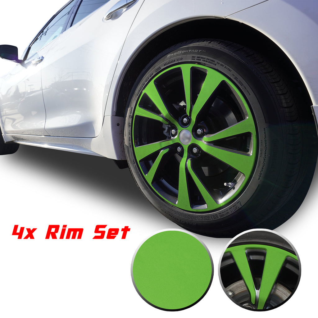 18" Wheel Rim Chrome Delete Vinyl Wrap Overlay Kit Compatible with and Fits Maxima 2016 - 2020