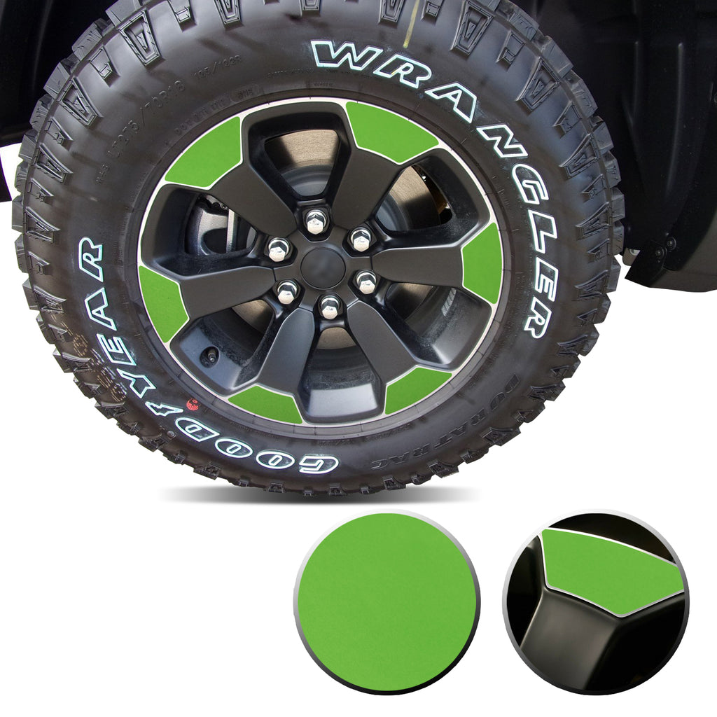 18" Wheel Precut Vinyl Wrap Graphic Decal Overlay Kit Compatible with and Fits Ram 1500 Rebel 2019-2020