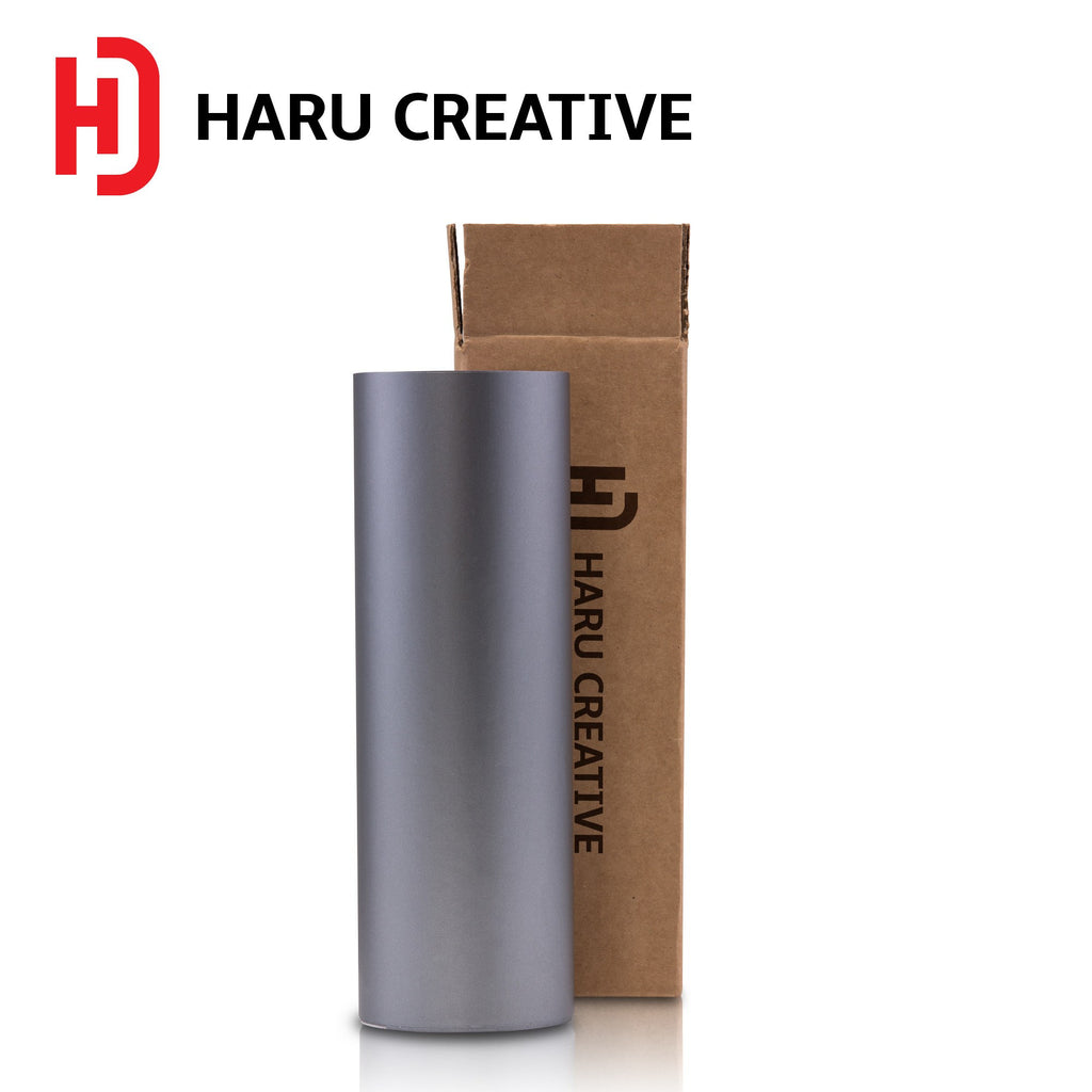 Gunmetal Matte Vinyl Wrap - Adhesive Decal Film Sheet Roll - Haru Creative Matte