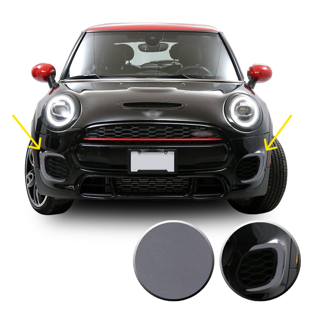 Front Bumper Bezel Accent Vinyl Decal Overlay Wrap Compatible with John Cooper Works F56 F57 F55 Mini 2015-2020