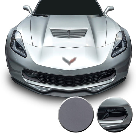 Front Grille Brake Scoop Accent Vinyl Decal Overlay Wrap Compatible with Corvette C7 Z06 Grand Sport 2014-2019