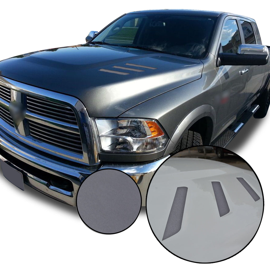 Front Hood Grille Stripe Insert Overlay Vinyl Decal Compatible with and Fits Dodge Ram 2010-2018