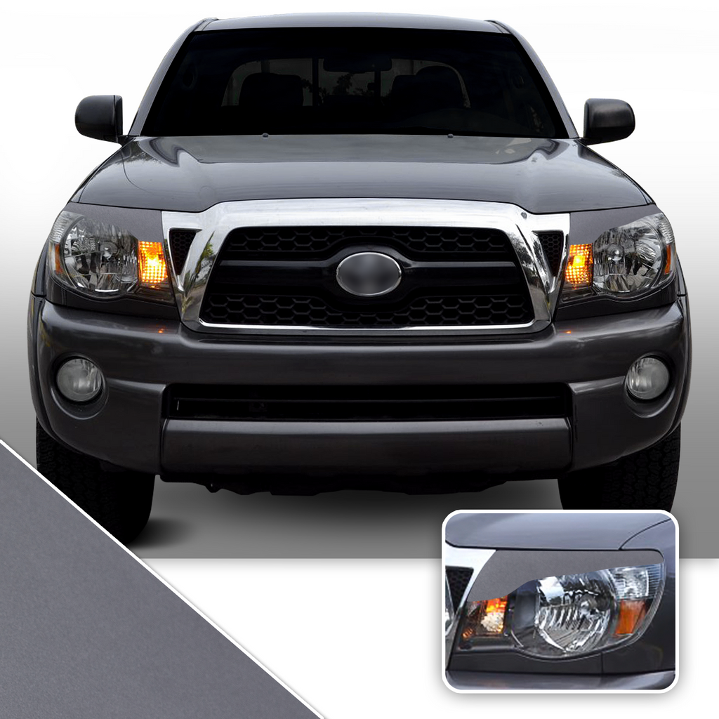 Headlight Eyelid Accent Vinyl Decal Overlay Wrap Compatible with Toyota Tacoma 2005-2011