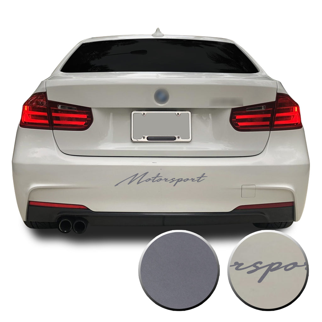 Motorsport Universal Rear Bumper Banner Graphic Overlay Pre Cut Vinyl Decal