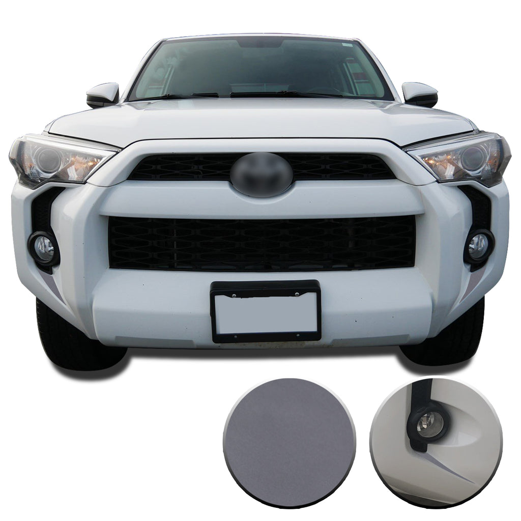 Fog Light Bezel Fangs Vinyl Wrap Overlay Kit Compatible with and Fits 4Runner 2014-2020