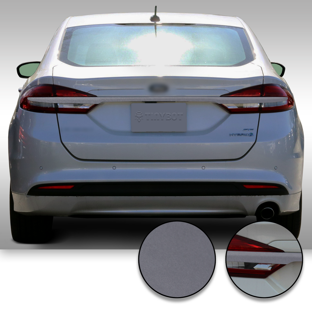 Trunk Trim Rear Chrome Delete Precut Vinyl Wrap Overlay Kit Compatible with and Fits Fusion 2017-2019