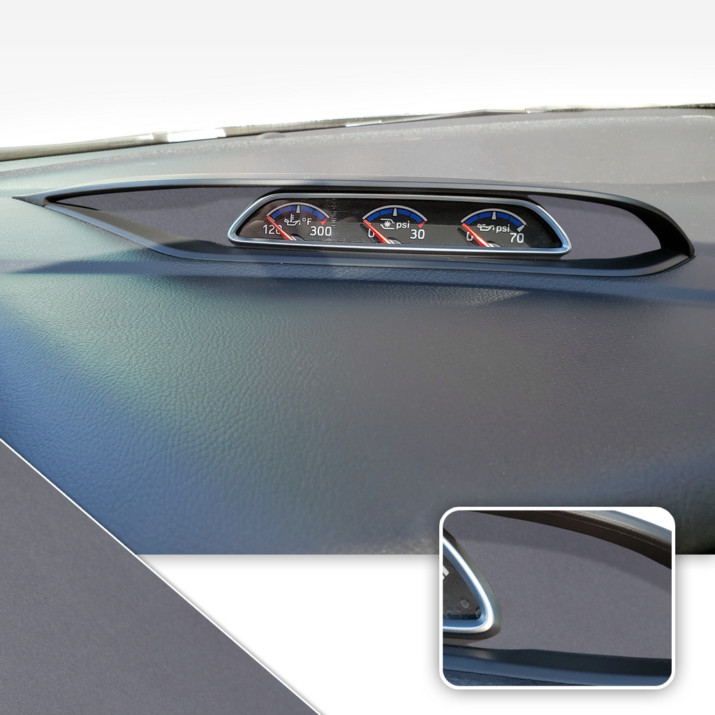 Turbo PSI Pod Instrument Gauges Vinyl Accent Overlay Wrap Trim Compatible with Ford Focus ST RS 2013-2018