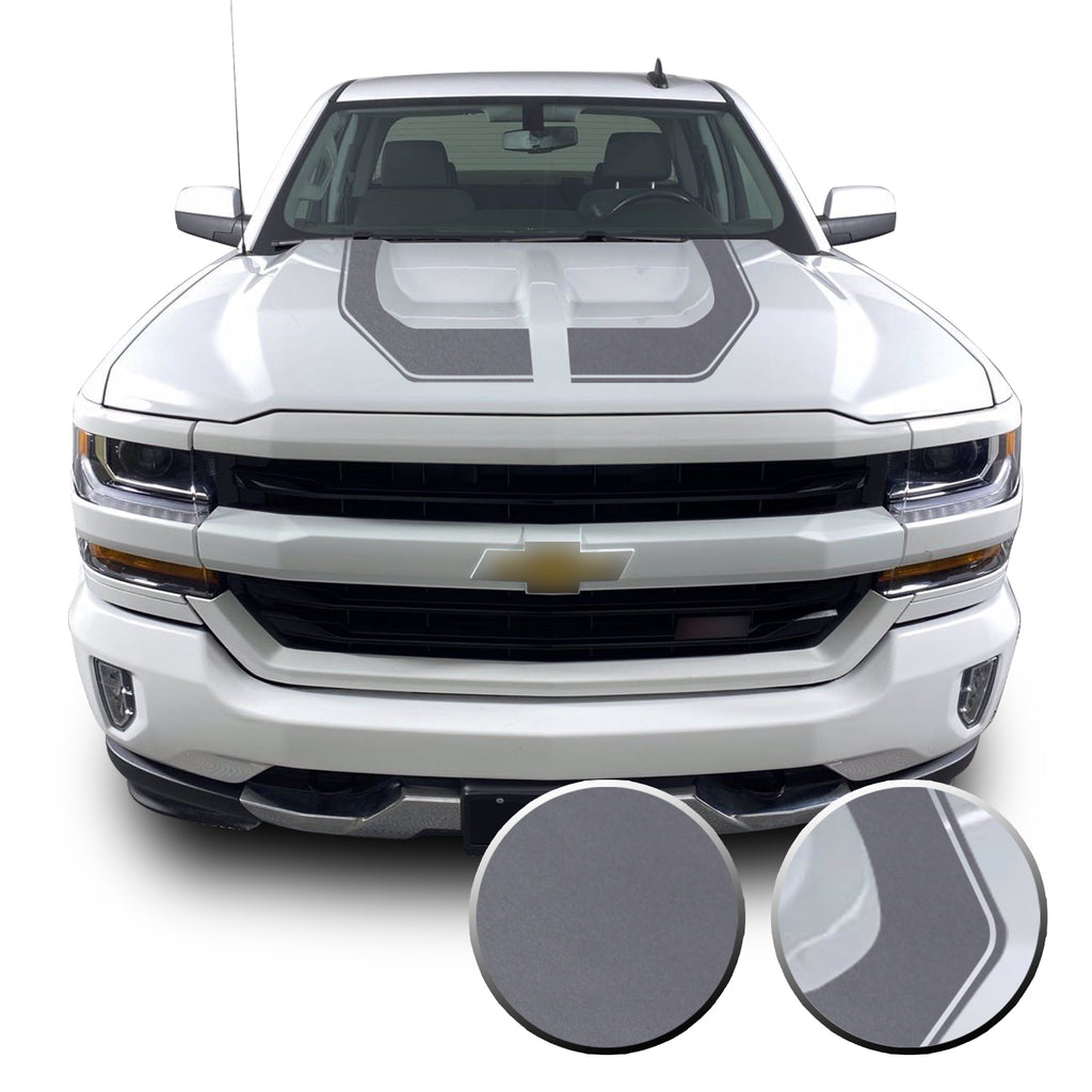 Rally Edition Style Hood Decal for 2016-2018 Z71 Chevrolet Silverado 1500