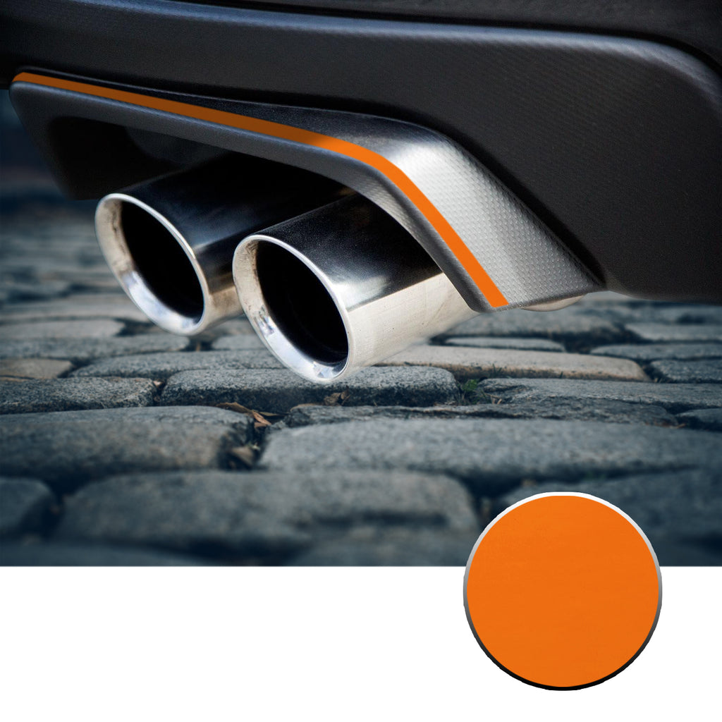 Exhaust Stripe Overlay Trim Decal Compatible With and Fits 2015-2020 Subaru WRX STi