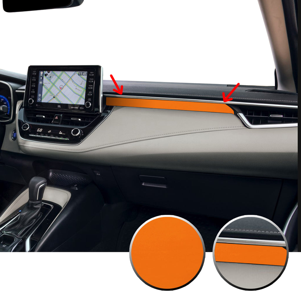 Center Dashboard Accent Vinyl Overlay Trim Precut Compatible with and Fits Corolla Toyota 2020