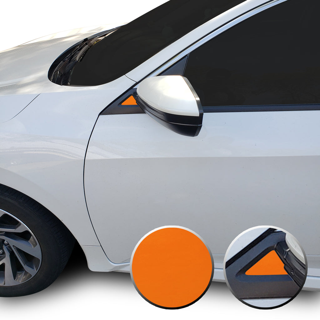 Side Mirror Accent Vinyl Decal Overlay Wrap Compatible with Honda Civic 2016-2020