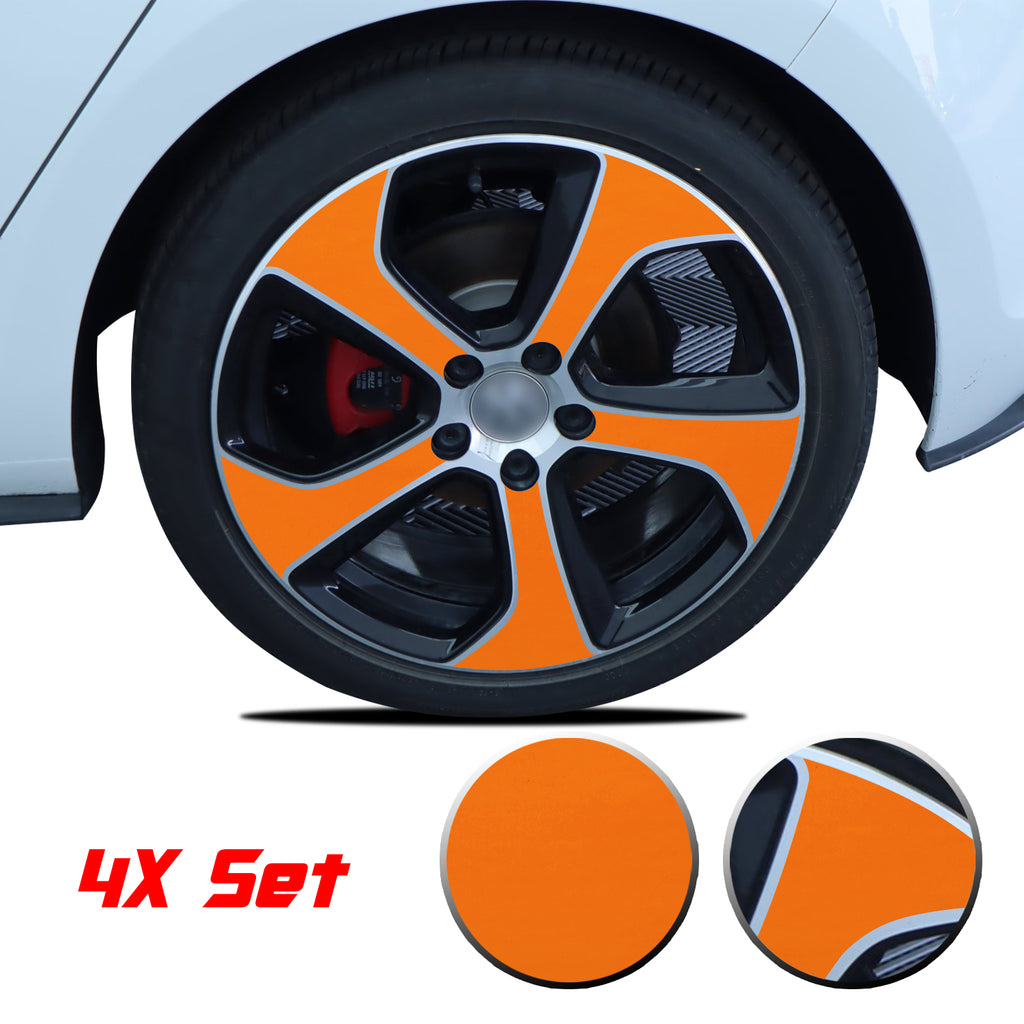 Wheel Rim Overlay Graphic Vinyl Decal Compatible with Volkswagen MK7 GTi 2014-2020