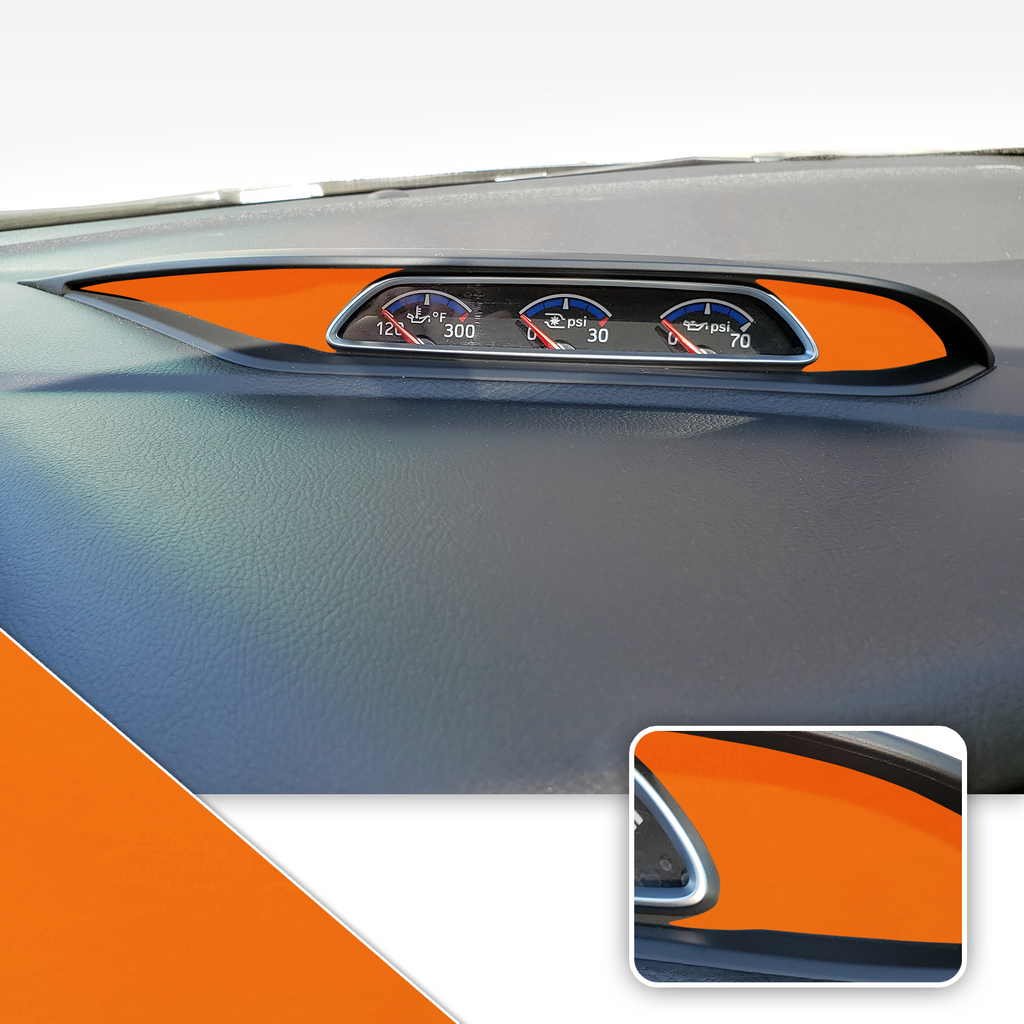 Turbo PSI Pod Instrument Gauges Vinyl Accent Overlay Wrap Trim Compatible with Ford Focus ST RS 2013-2018