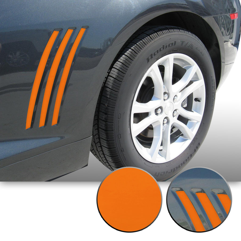 Side Vent Stipe Insert Overlay Vinyl Decal Compatible with and Fits Chevy Camaro 2010-2015