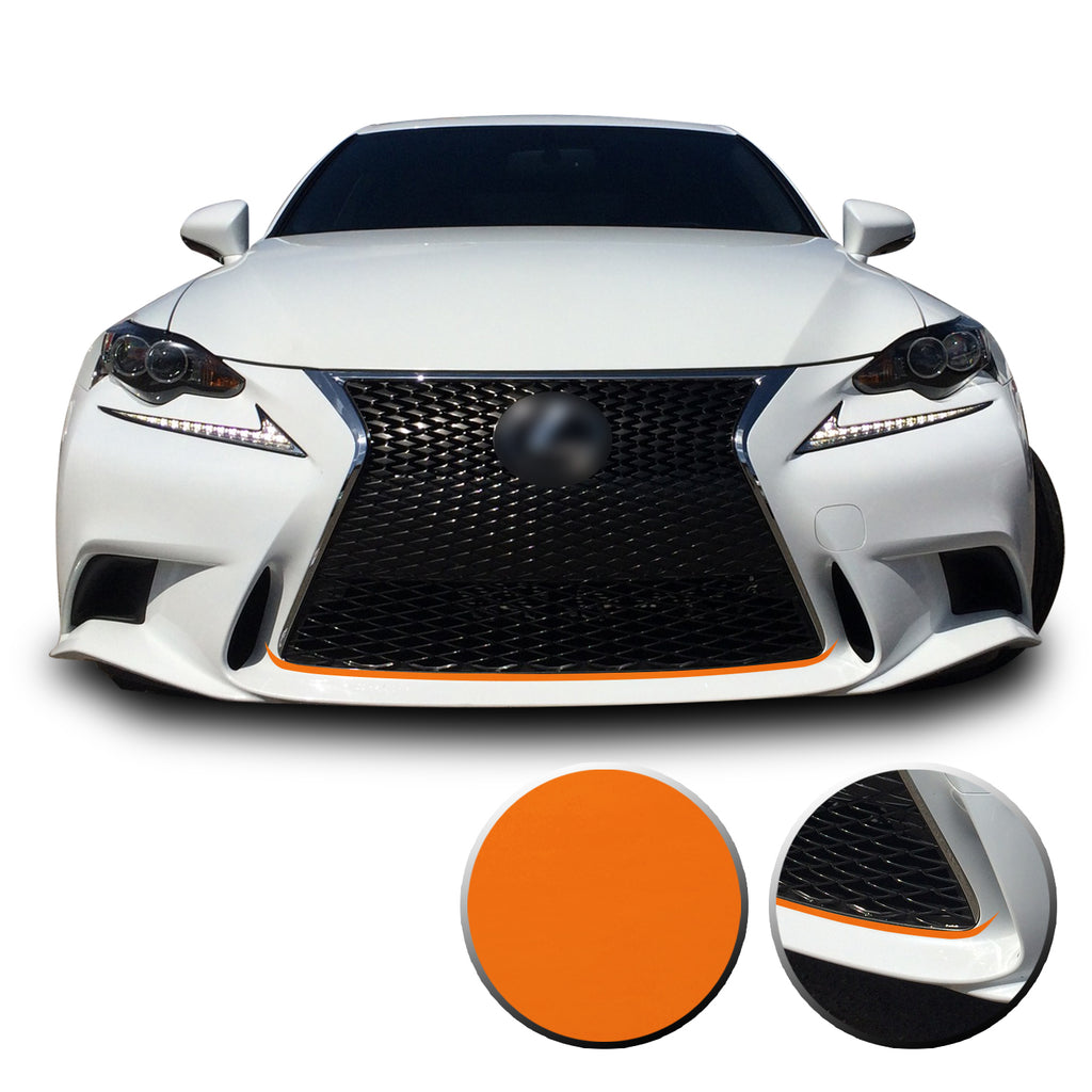 Front Grille Pinstripe Accent Vinyl Decal Overlay Wrap Compatible with Lexus IS200t IS250 IS300 IS F Sport 2014-2016