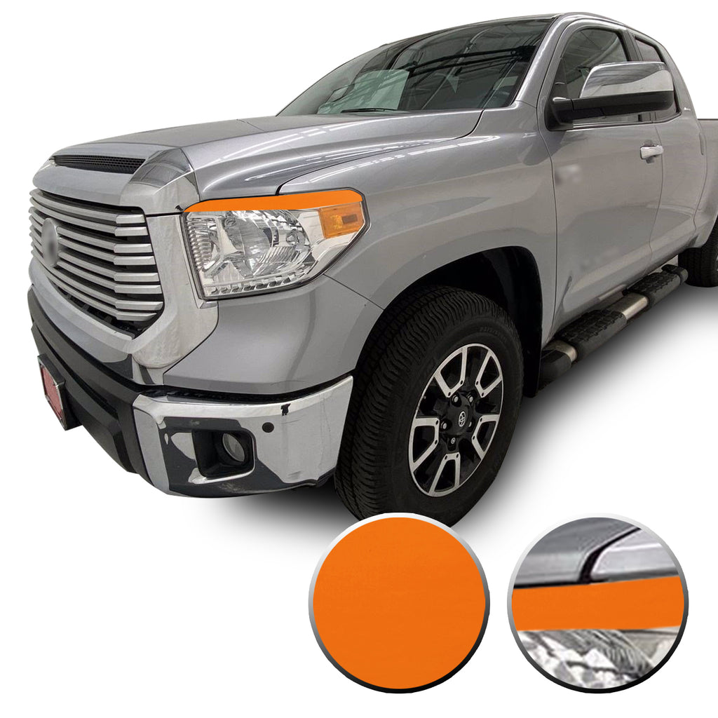 Headlight Eyelid Eyebrow Graphic Vinyl Decal Compatible with Toyota Tundra 2014-2017