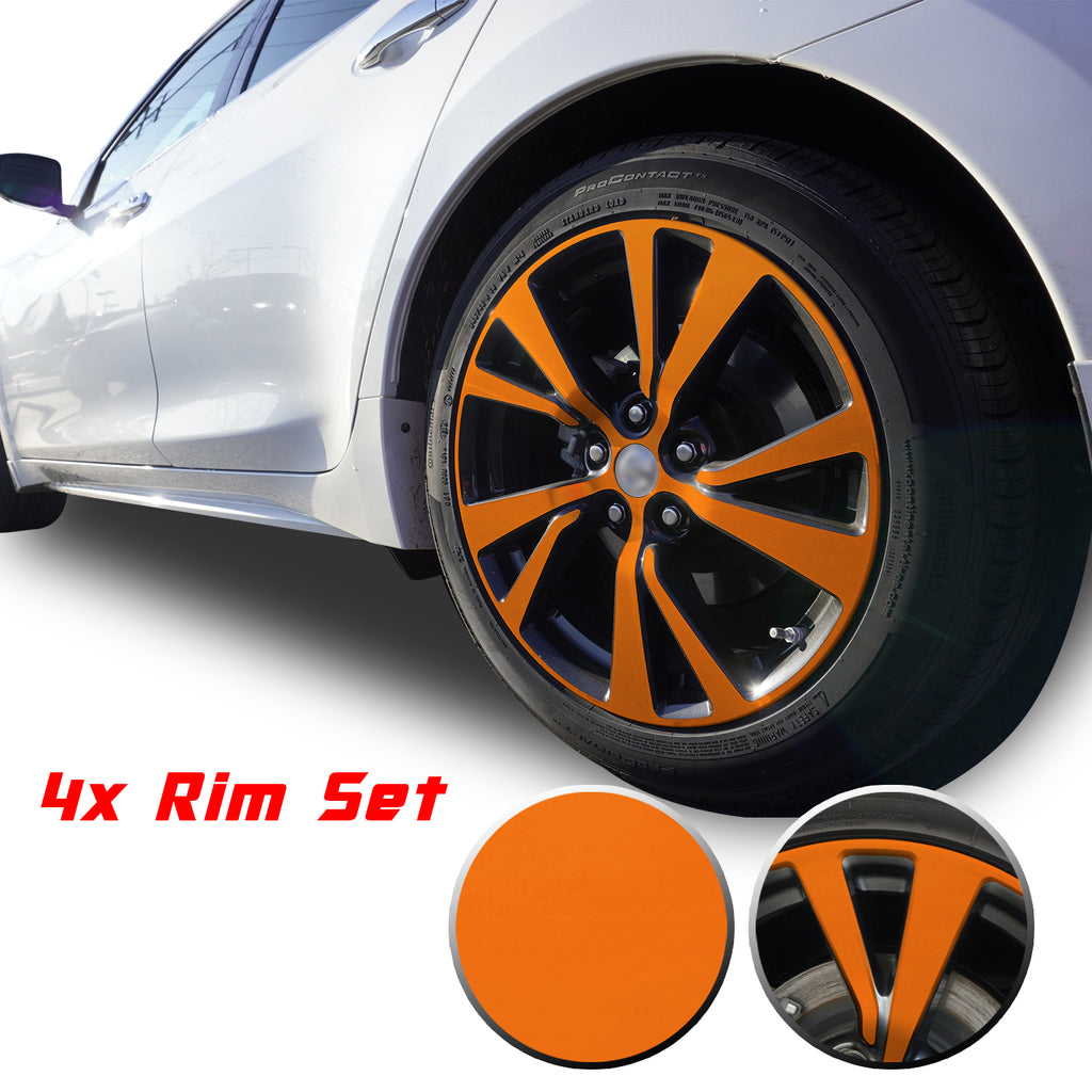 18" Wheel Rim Chrome Delete Vinyl Wrap Overlay Kit Compatible with and Fits Maxima 2016 - 2020