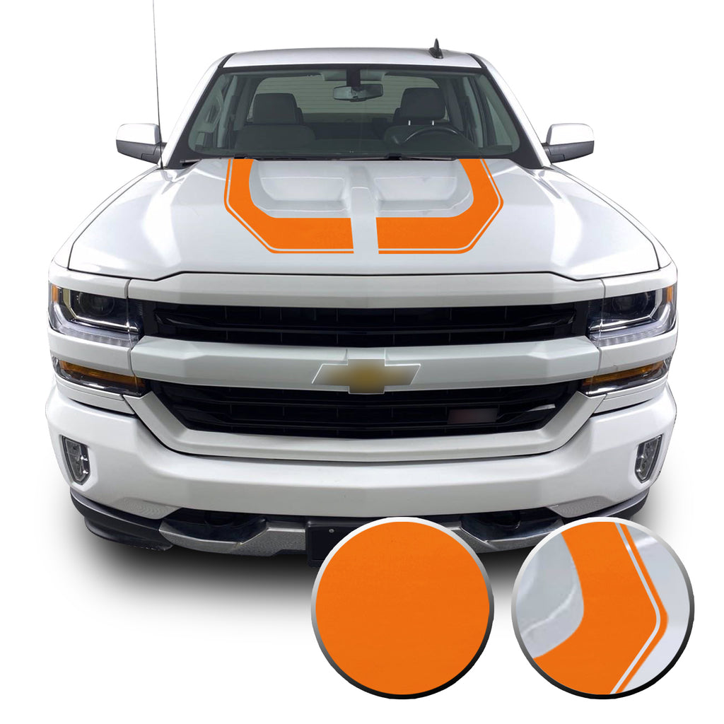 Rally Edition Style Hood Decal for 2016-2018 Z71 Chevrolet Silverado 1500