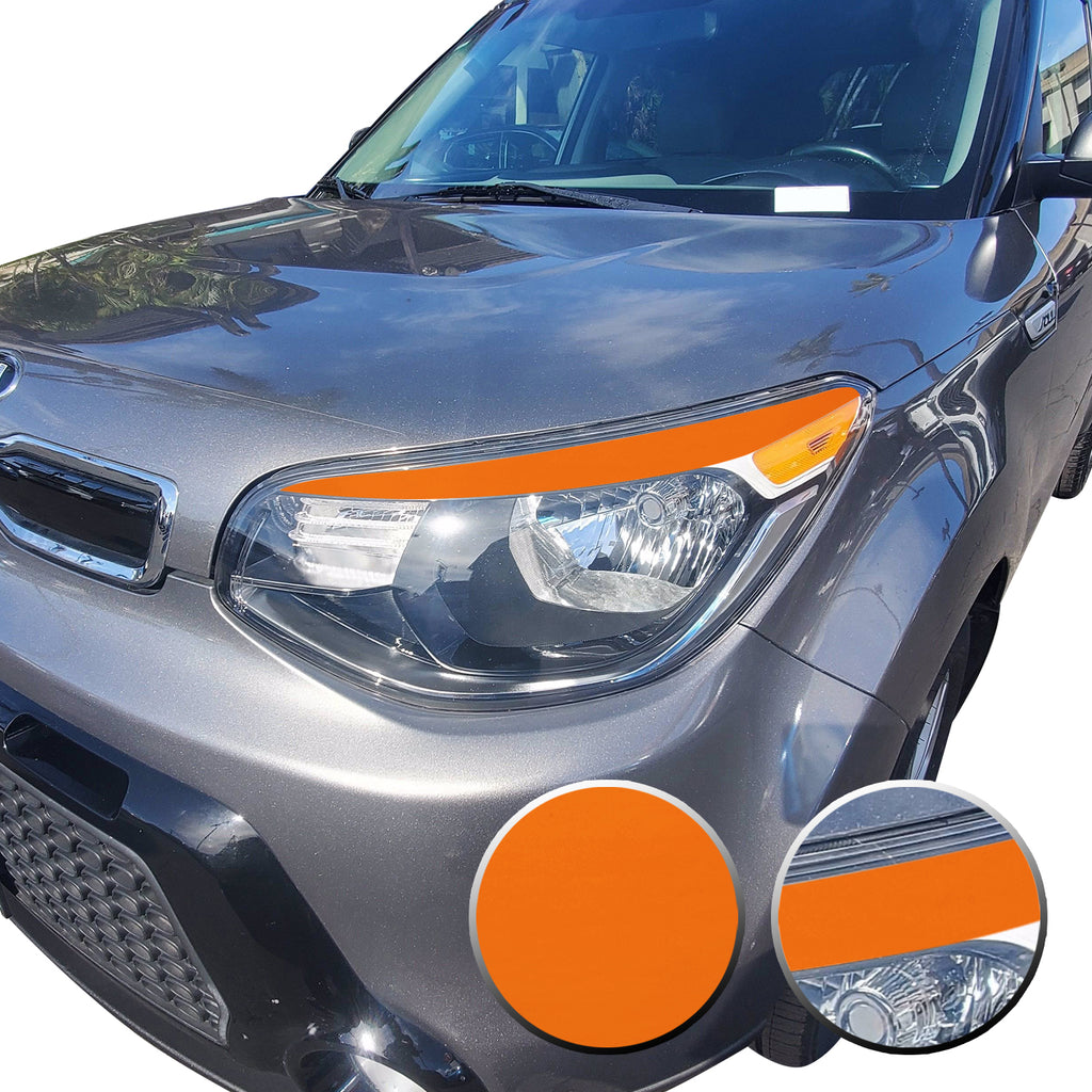 Eyelid Accent Overlay Precut Decal Vinyl Trim Compatible with and Fits Kia Soul 2014 2015 2016