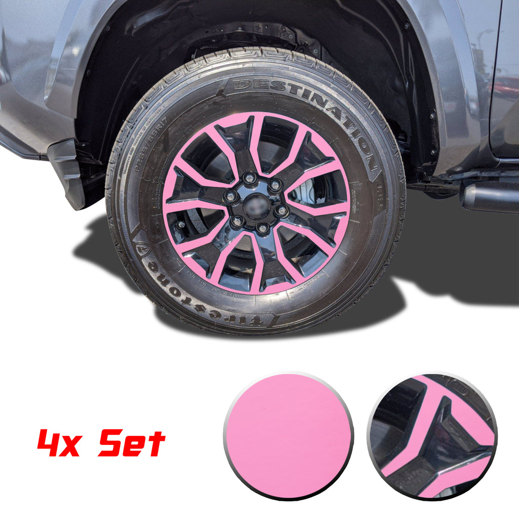 17" Wheel Rim Vinyl Overlay Decals Wrap Trim Compatible with and Fits Tacoma TRD Sport 2020 2021