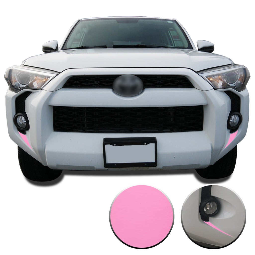 Fog Light Bezel Fangs Vinyl Wrap Overlay Kit Compatible with and Fits 4Runner 2014-2020