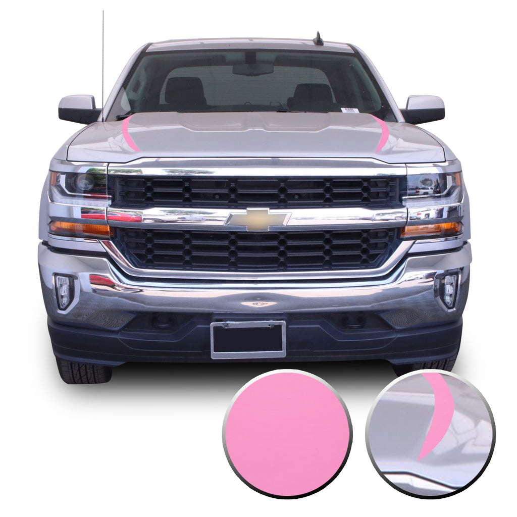 Hood Spears Graphic Overlay Vinyl Decal Wrap Compatible with Silverado 1500 2016-2018