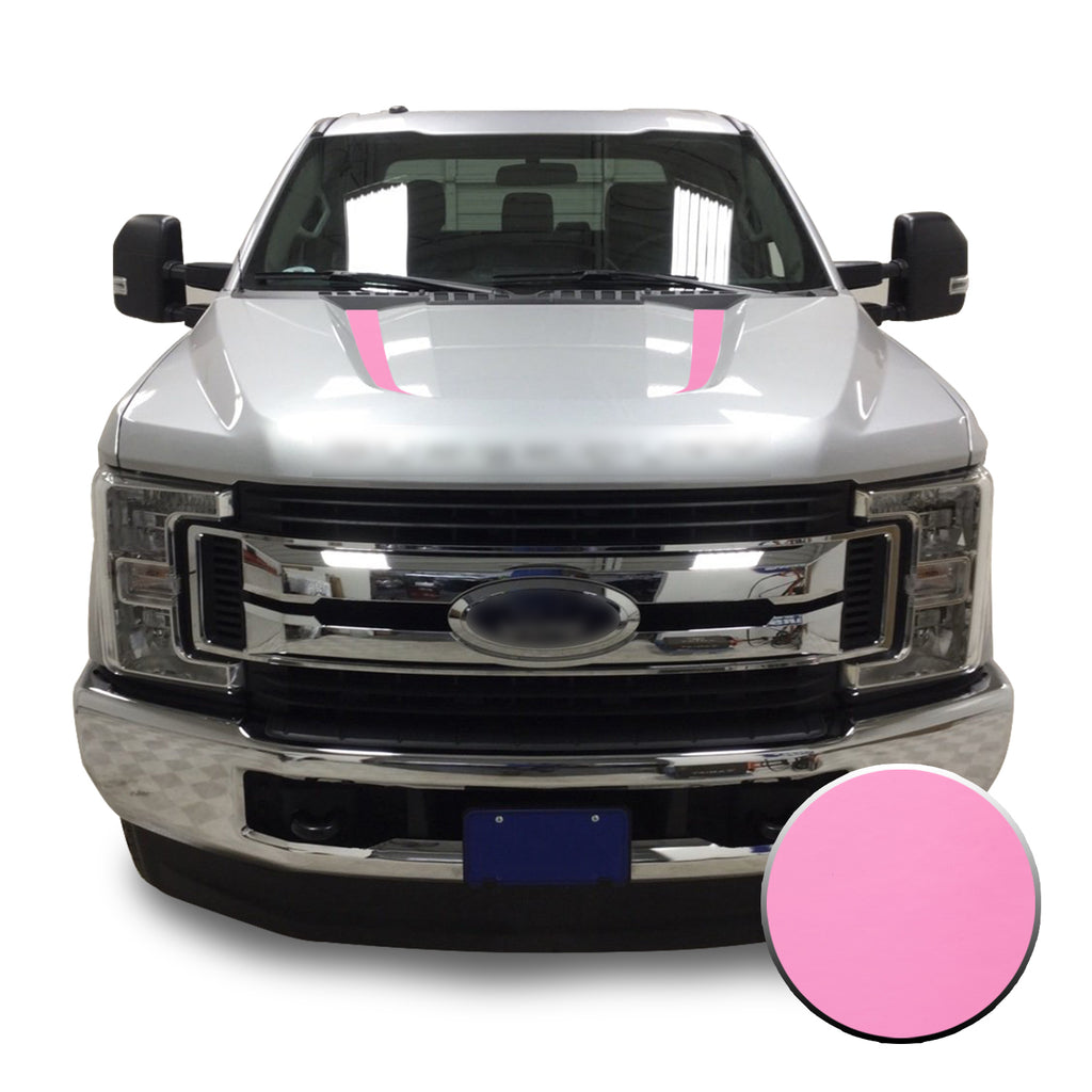 Hood Spears Stripes Vinyl Decal Overlay Wrap Trim Compatible with and Fits Super Duty F250 F350 F450 2017-2019