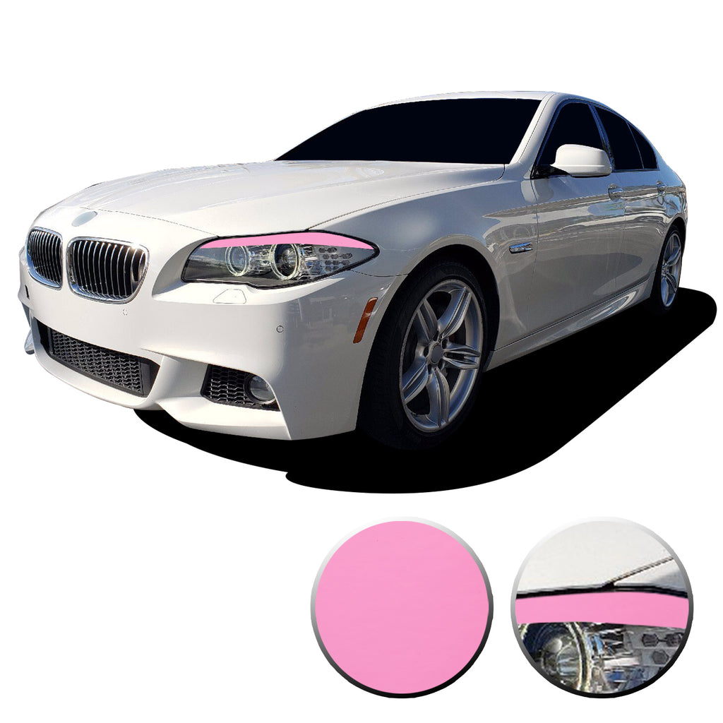Headlight Eyelid Eyebrow Graphic Vinyl Decal Compatible with BMW 5 Series F10 2011-2013