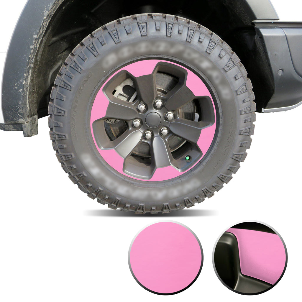 Full Wheel Overlay Rim Accent Vinyl Decal Wrap Compatible with Ram Rebel 2018+