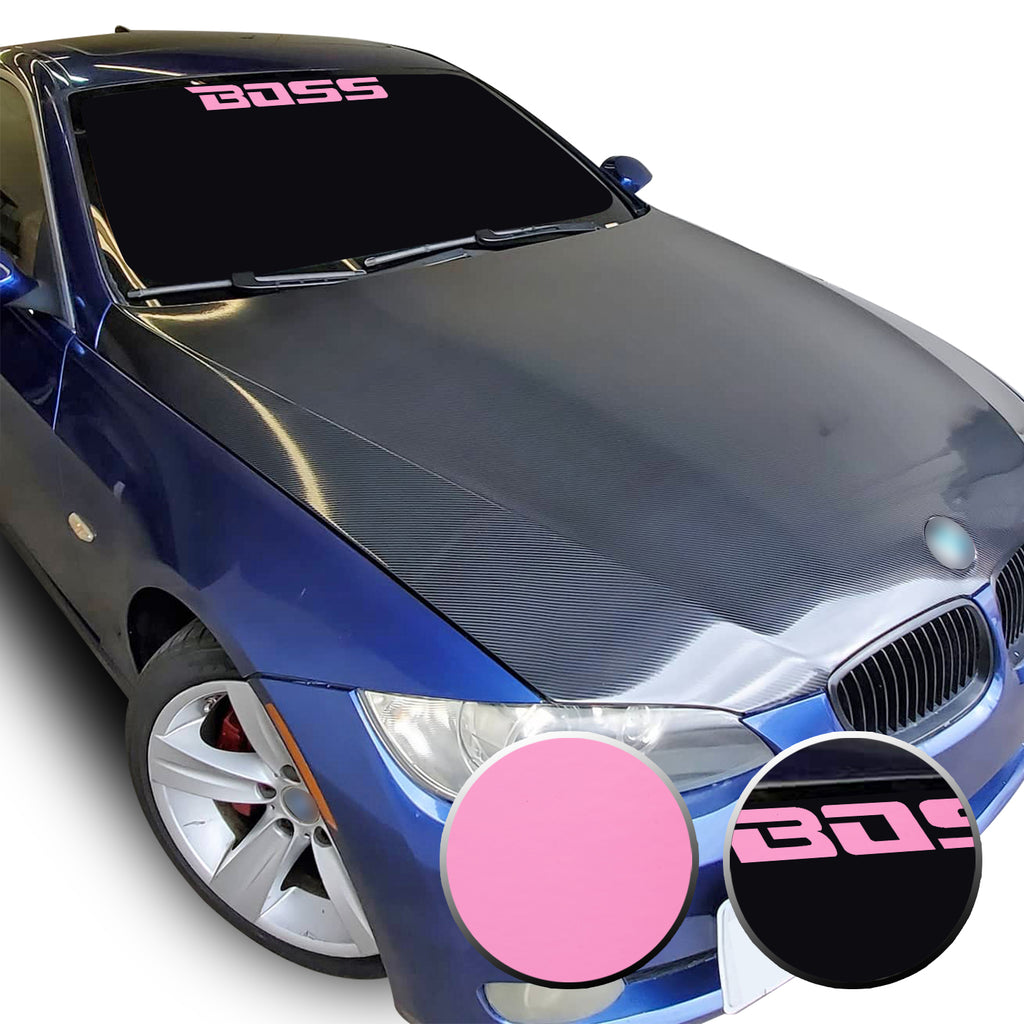 23" x 2.3" Boss Racing Performance Windshield Universal Overlay Pre Cut Graphic Vinyl Decal