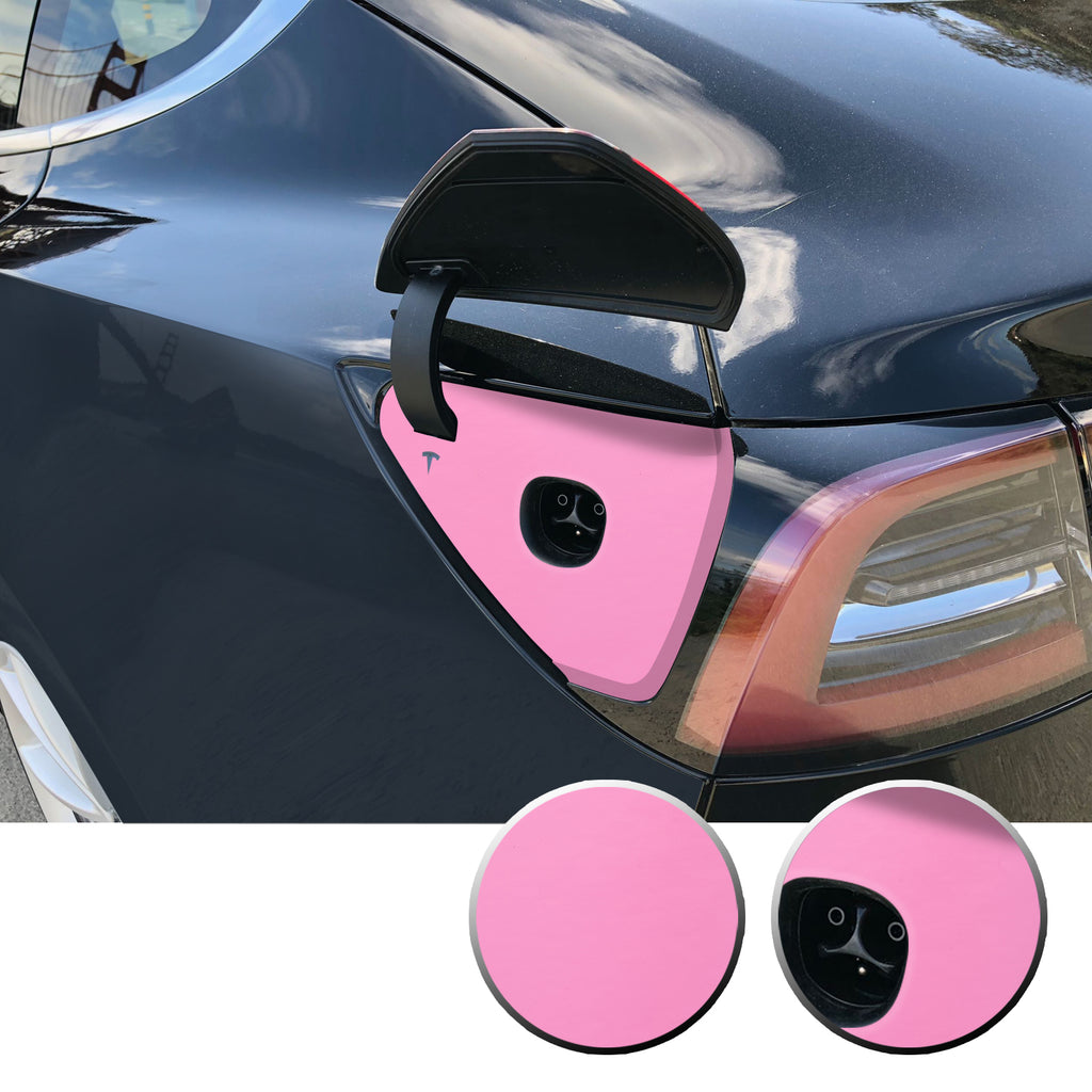 Charging Dock Vinyl Decal Overlay Kit Compatible with Tesla Model 3 2017-2020