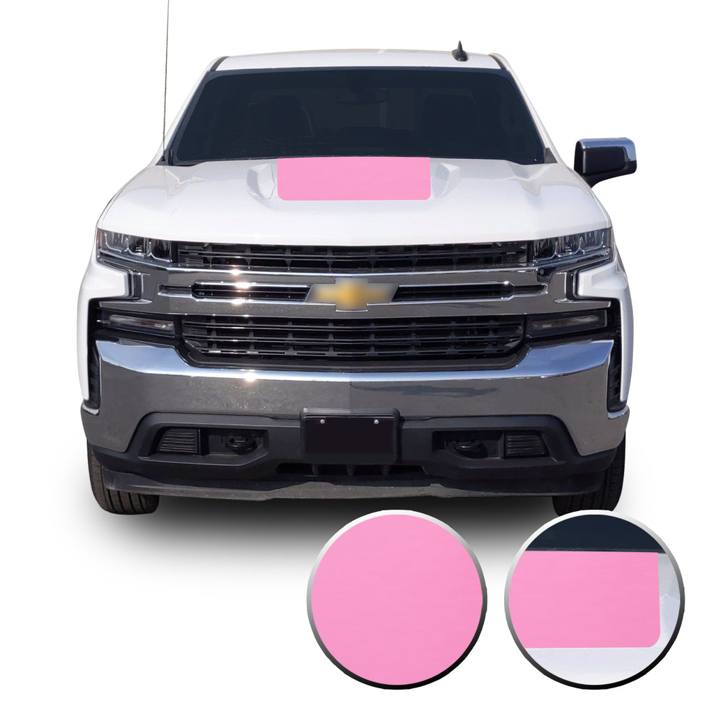 2019-20 Chevy Silverado Z71 TRAIL BOSS Custom MATTE BLACK Hood Decal Graphic