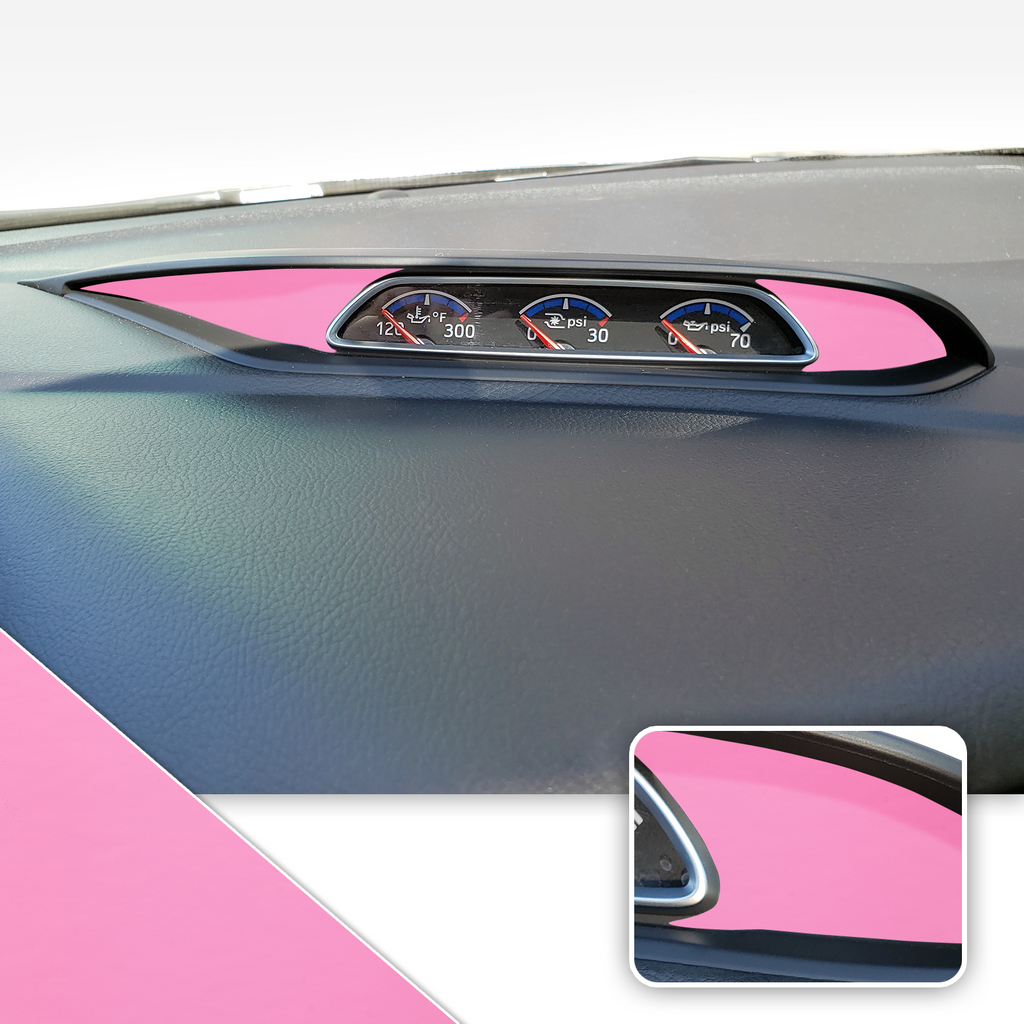 Turbo PSI Pod Instrument Gauges Vinyl Accent Overlay Wrap Trim Compatible with Ford Focus ST RS 2013-2018