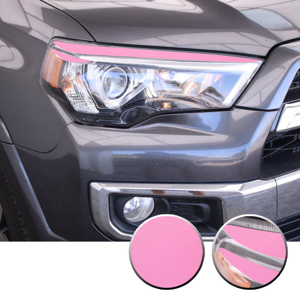 Headlight Eyelid Eyebrow Graphic Vinyl Decal Compatible with Toyota 4Runner 2010-2017